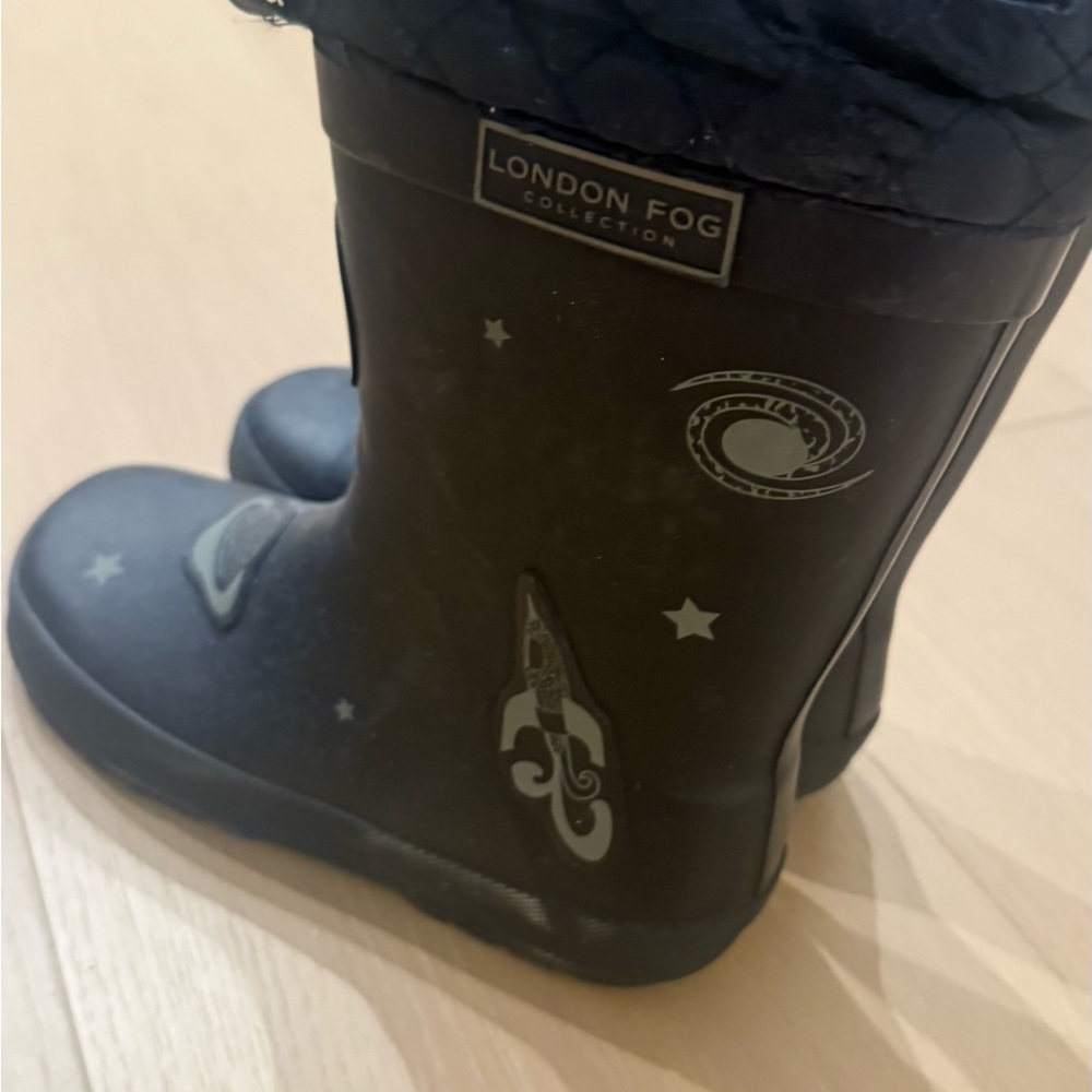 London Fog Blue Rain Boots unisex